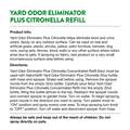 NaturVet Yard Odor Eliminator Plus Citronella Stool and Urine Deodorizer Refill, 64 oz