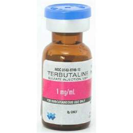 Terbutaline Sulfate Injection 1 mg/ml, 1 ml vial