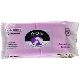 AOE Animal Odor Eliminator Pet Wipes, 80