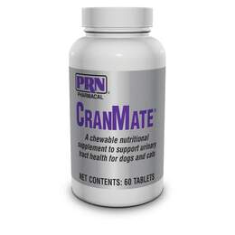 PRN Pharmacal CranMate for Dogs and Cats with UTIs and Incontinence, 60 Chewable Tablets