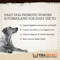 FullBucket Health Canine Daily Dog Probiotic Powder, 30 servings