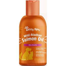 Zesty Paws Wild Alaskan Salmon Oil Skin & Coat Supplement for Dogs & Cats