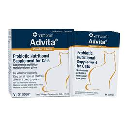 Advita Probiotic Nutritional Supplement for Cats, 30 packets