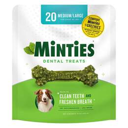 Minties Dental Treats for Medium/Large Dogs 40+ lbs