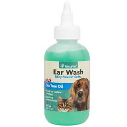 NaturVet Ear Wash w/Tea Tree Oil (Aloe & Baby Powder Scent)