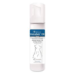 VetraSeb CeraDerm CK Antiseptic Leave-On Mousse for Dogs or Cats, 6.8 oz