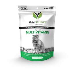 VetriScience Nu Cat Multivitamin, 30 Bite-Sized Chews