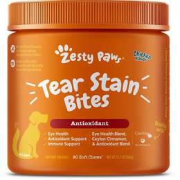 Zesty Paws Tear Stain Bites Antioxidant Chicken Flavor Soft Chews for Dogs, 90 ct.